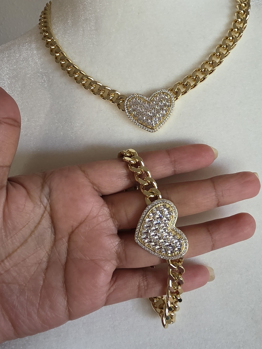 Set Cadena Y Pulsera Oro Laminado14k